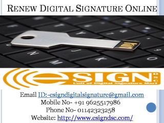 Renew and Updating Digital Signature Online